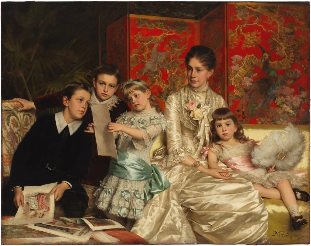 Cornelia Ward Hall e i suoi figli,1880 - Museum of the City of New York